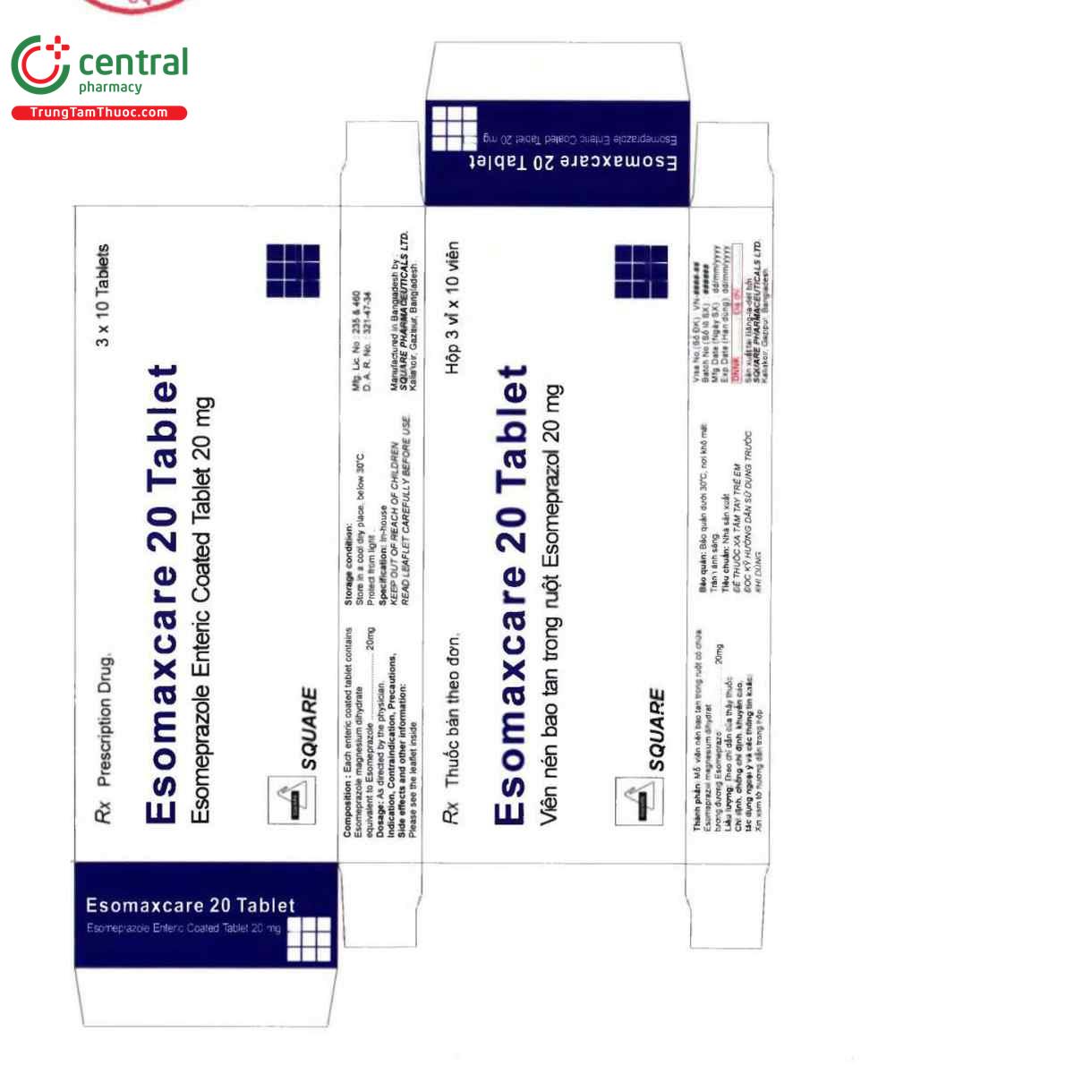 thuoc esomaxcare 20 tablet 12 T8782