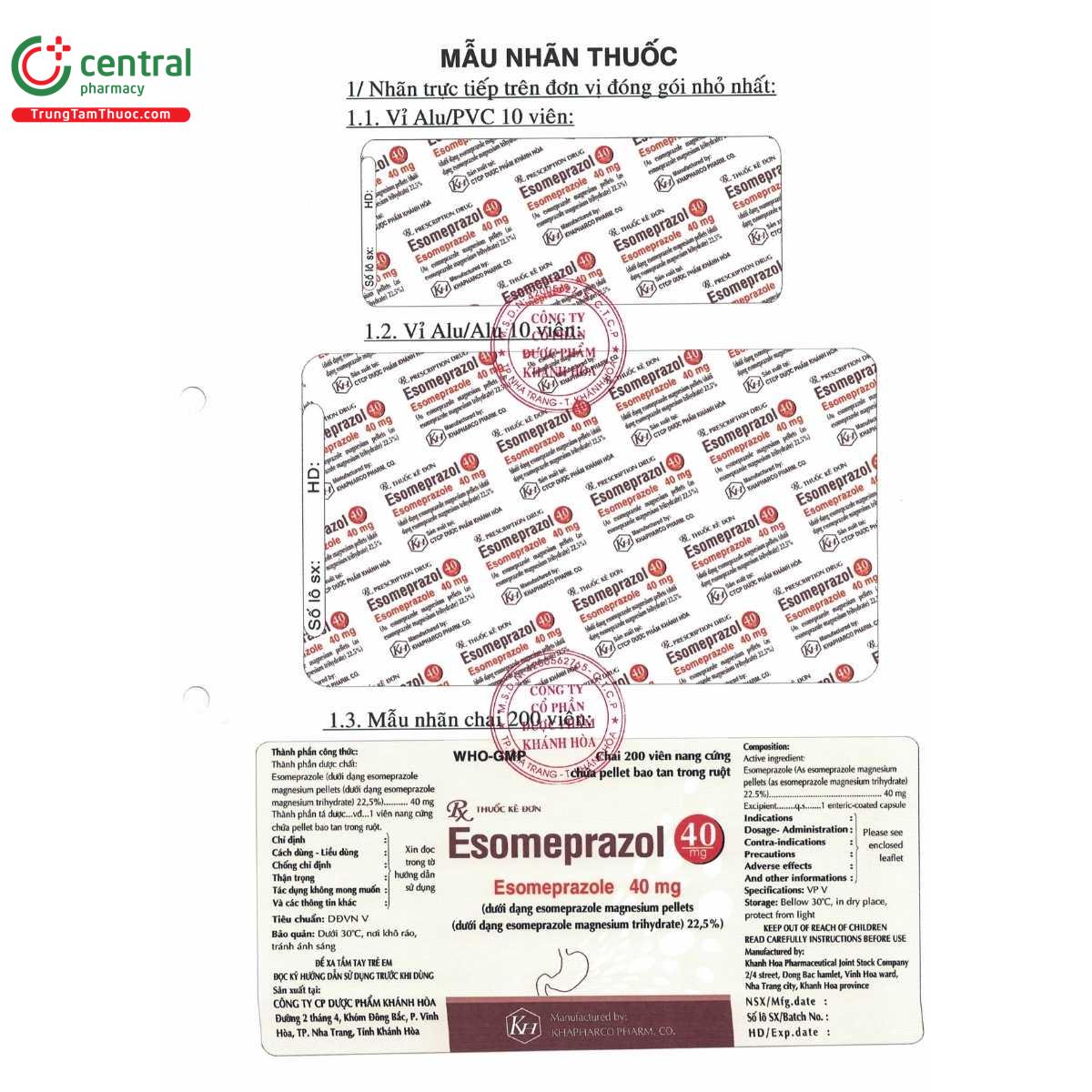 thuoc esomeprazol 40mg khapharco 5 I3484 thuoc esomeprazol 40mg khapharco 5 I3484