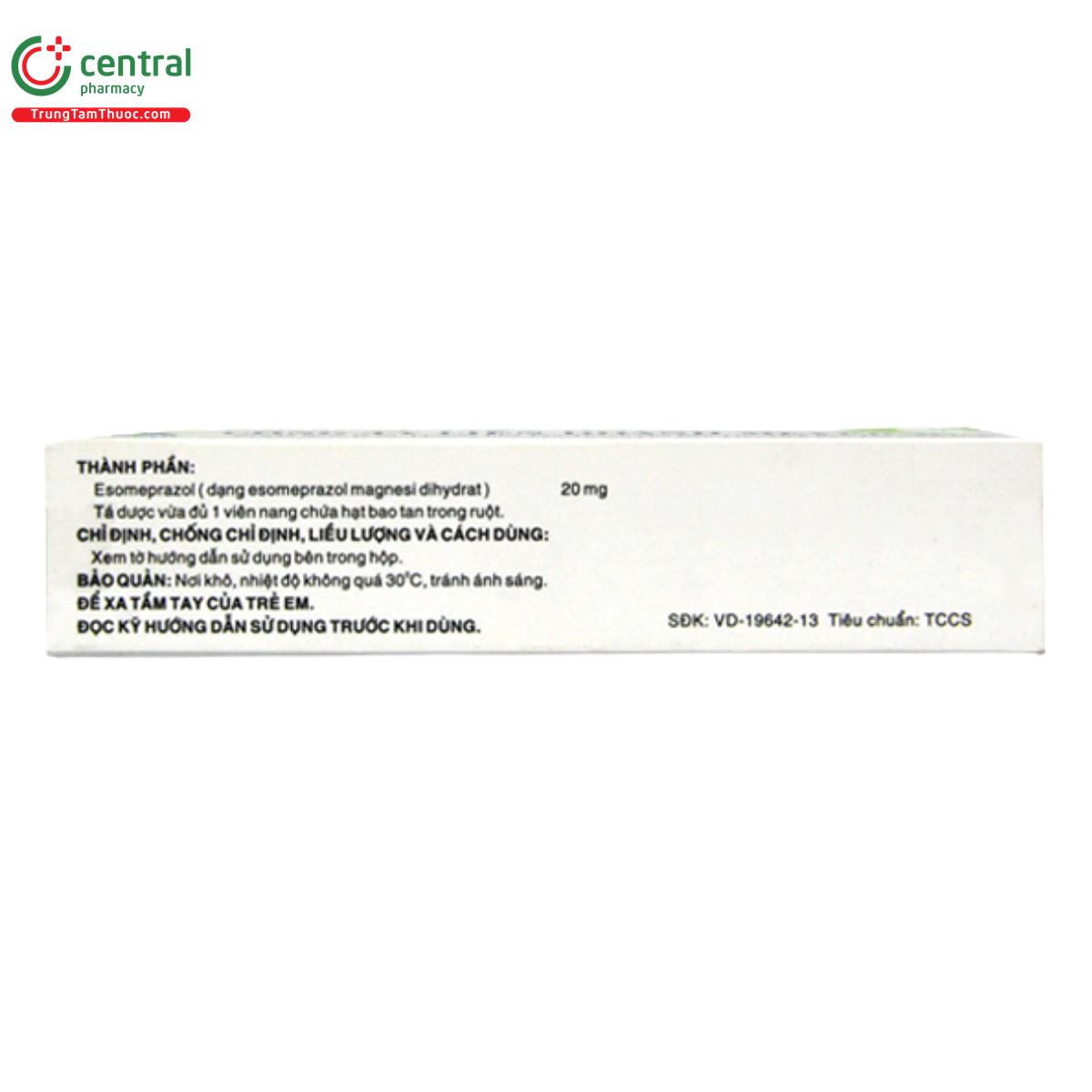 thuoc esoprazol 20mg 3 B0718 thuoc esoprazol 20mg 3 B0718