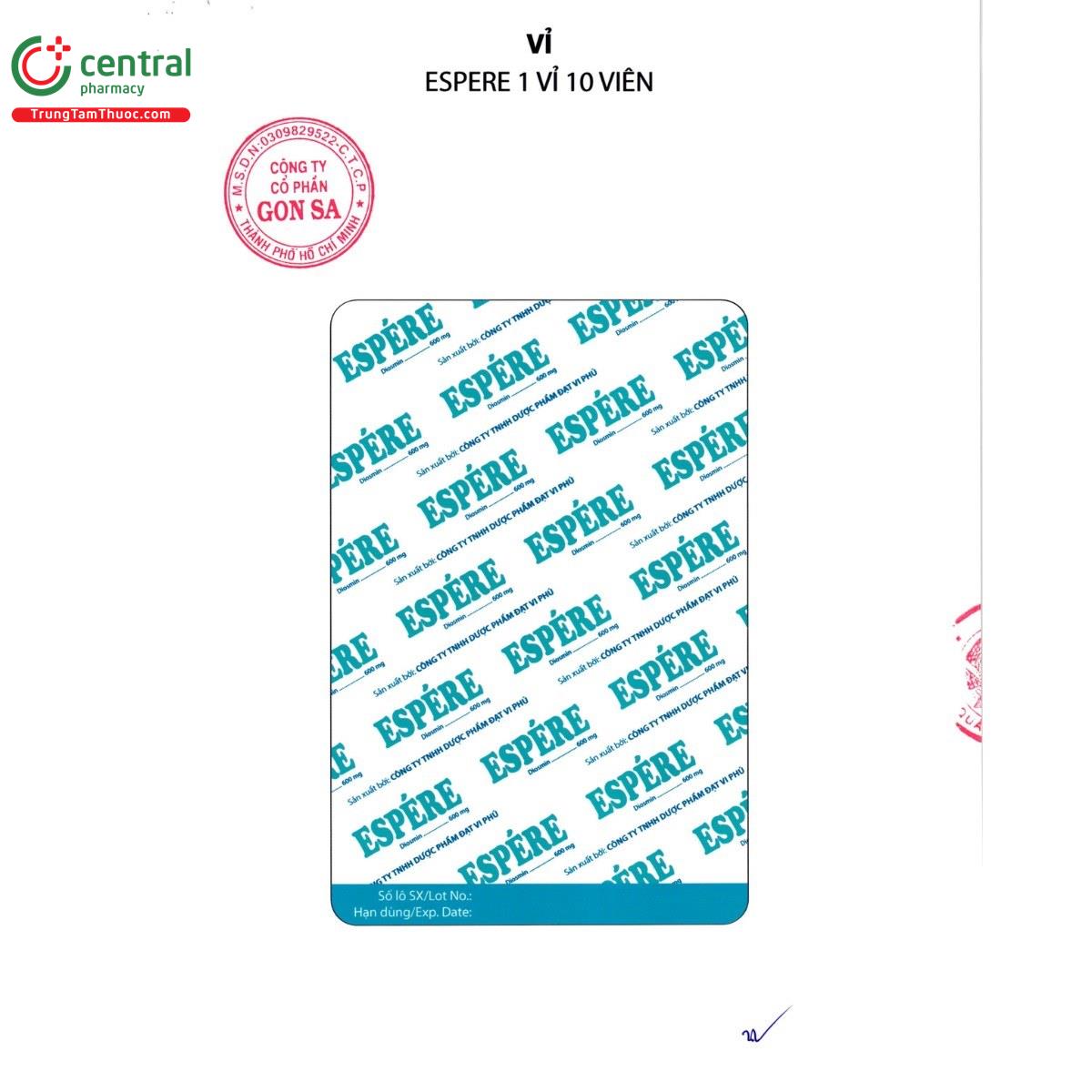 thuoc espere 600mg 3 E1538 thuoc espere 600mg 3 E1538