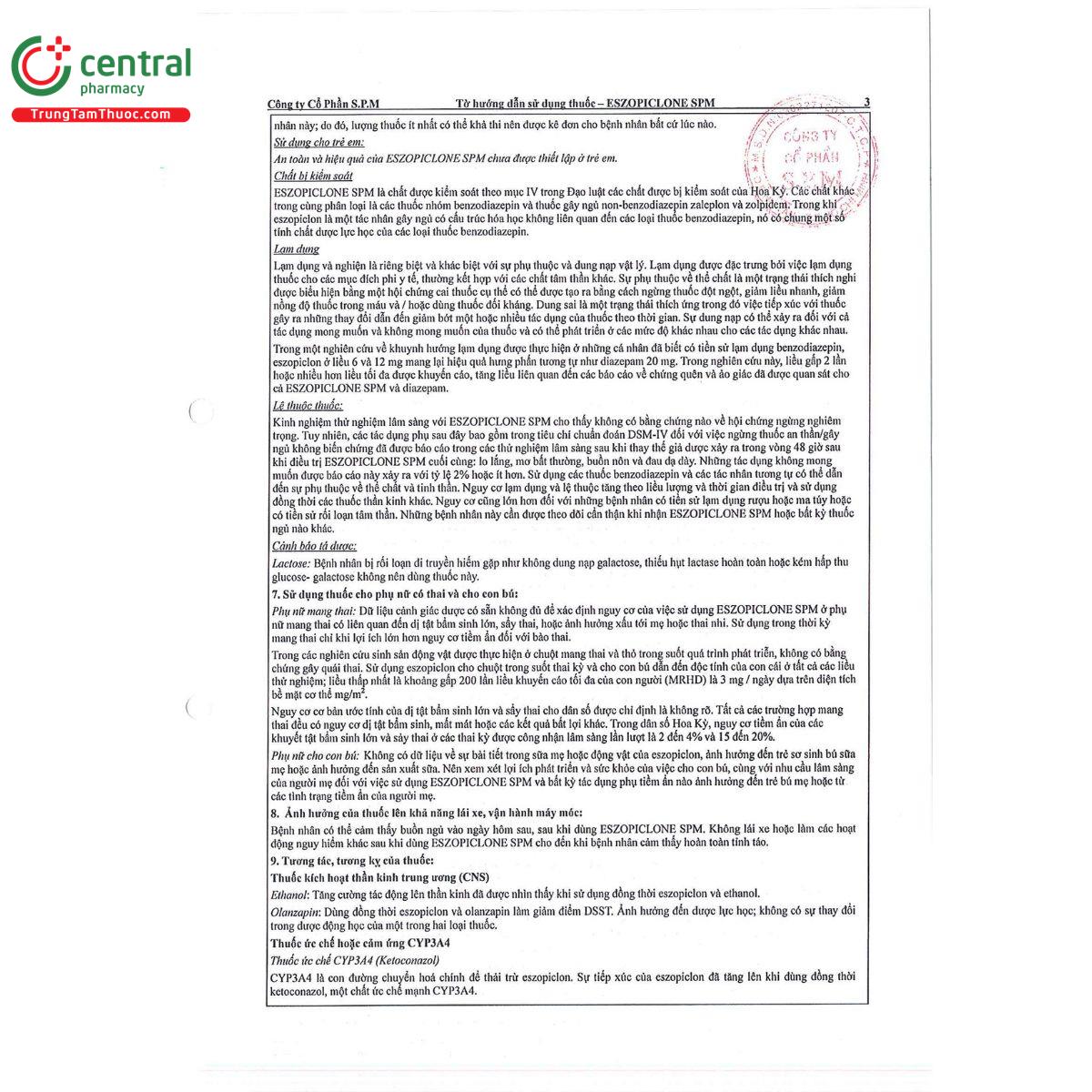 thuoc eszopiclone spm 1 mg 5 R7055