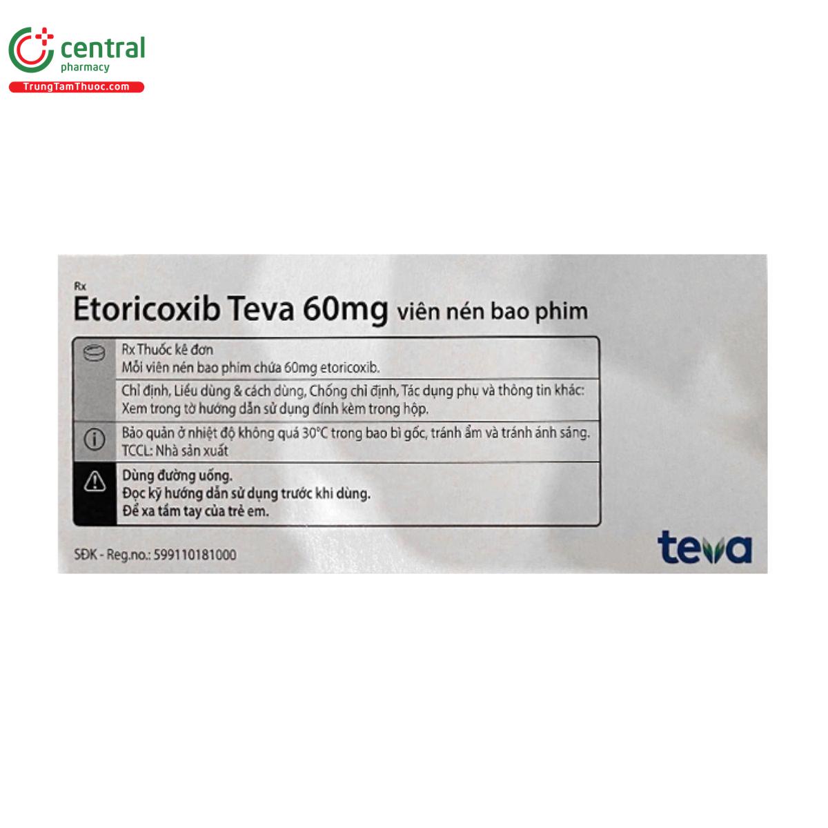 thuoc etoricoxib teva 60mg 2 N5540 thuoc etoricoxib teva 60mg 2 N5540
