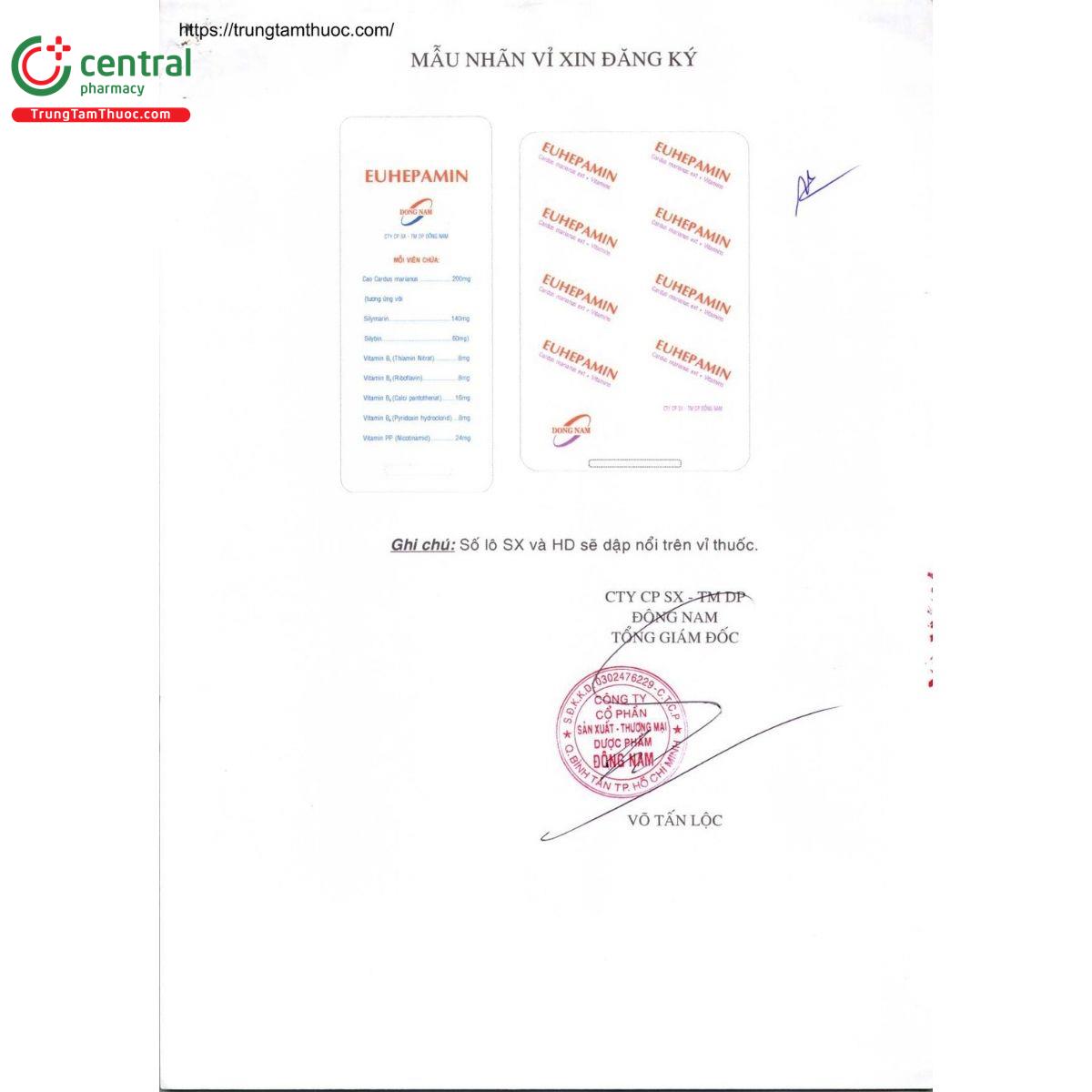 thuoc euhepamin 6 V8074 thuoc euhepamin 6 V8074