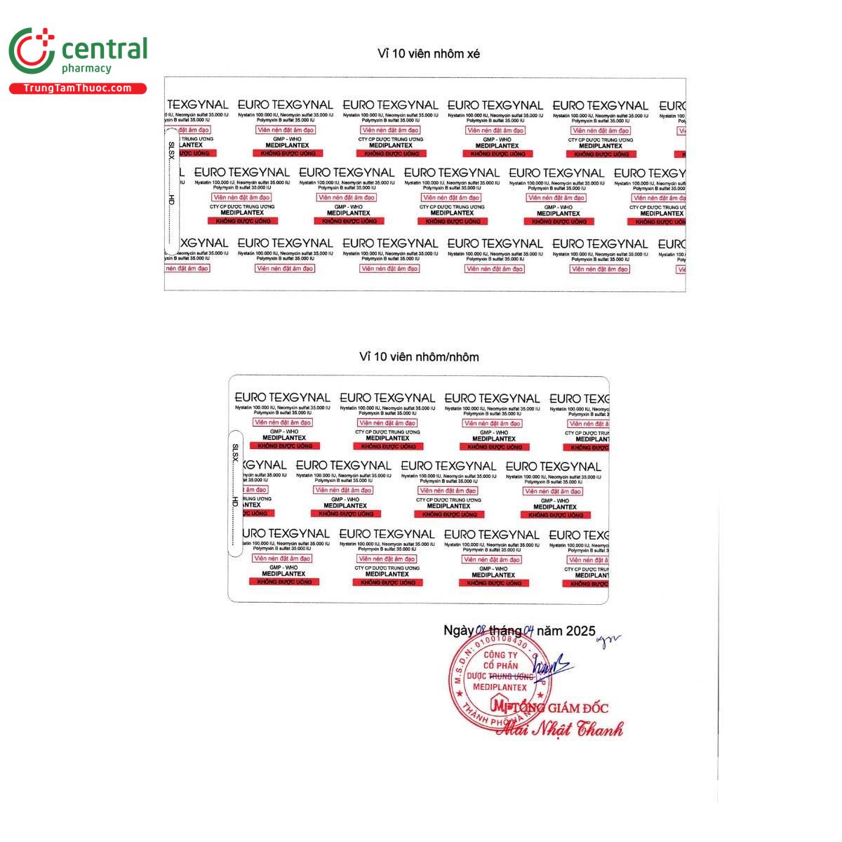 thuoc euro texgynal 4 I3625 thuoc euro texgynal 4 I3625