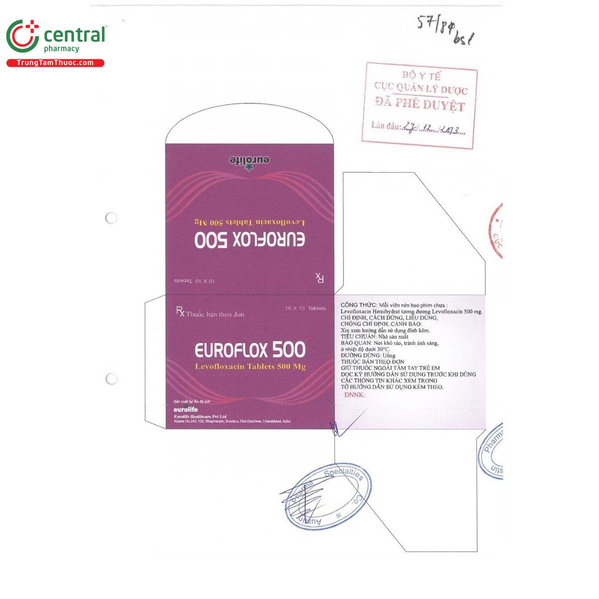 thuoc euroflox 500 2 M4385 thuoc euroflox 500 2 M4385