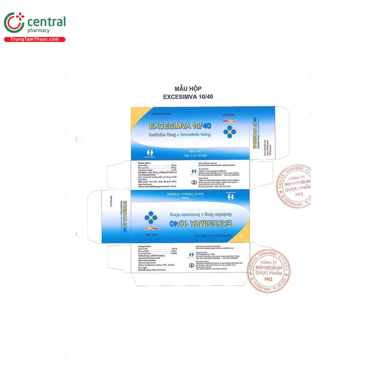 thuoc excesimva 10 40 2 A0706