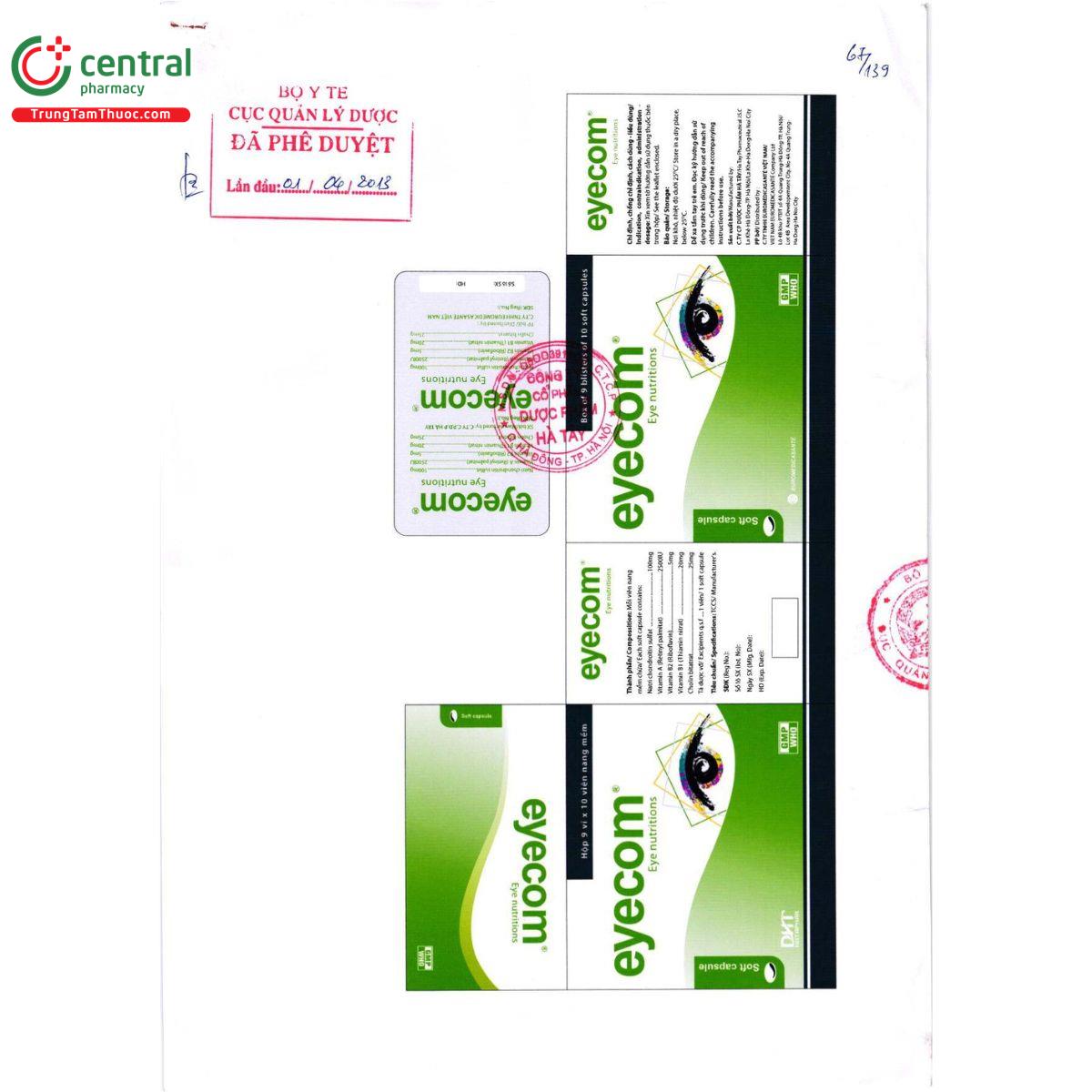 thuoc eyecom 3 V8325 thuoc eyecom 3 V8325