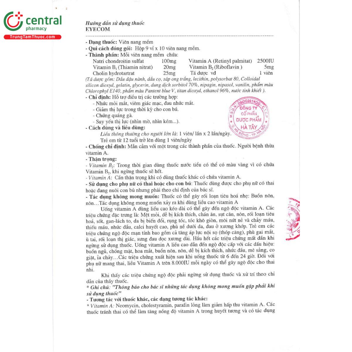 thuoc eyecom 4 S7246 thuoc eyecom 4 S7246