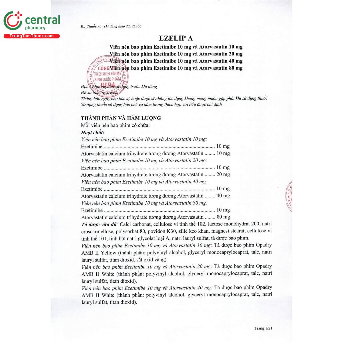 thuoc ezelip a 10 80 mg 5 N5176