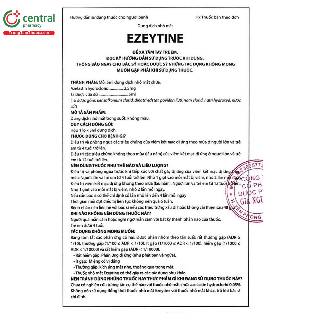 thuoc ezeytine 6 D1243 thuoc ezeytine 6 D1243