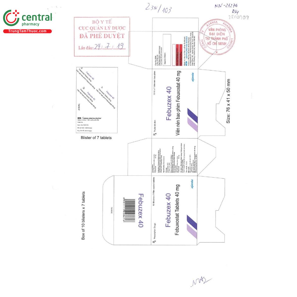 thuoc febuzex 40 2 H2413