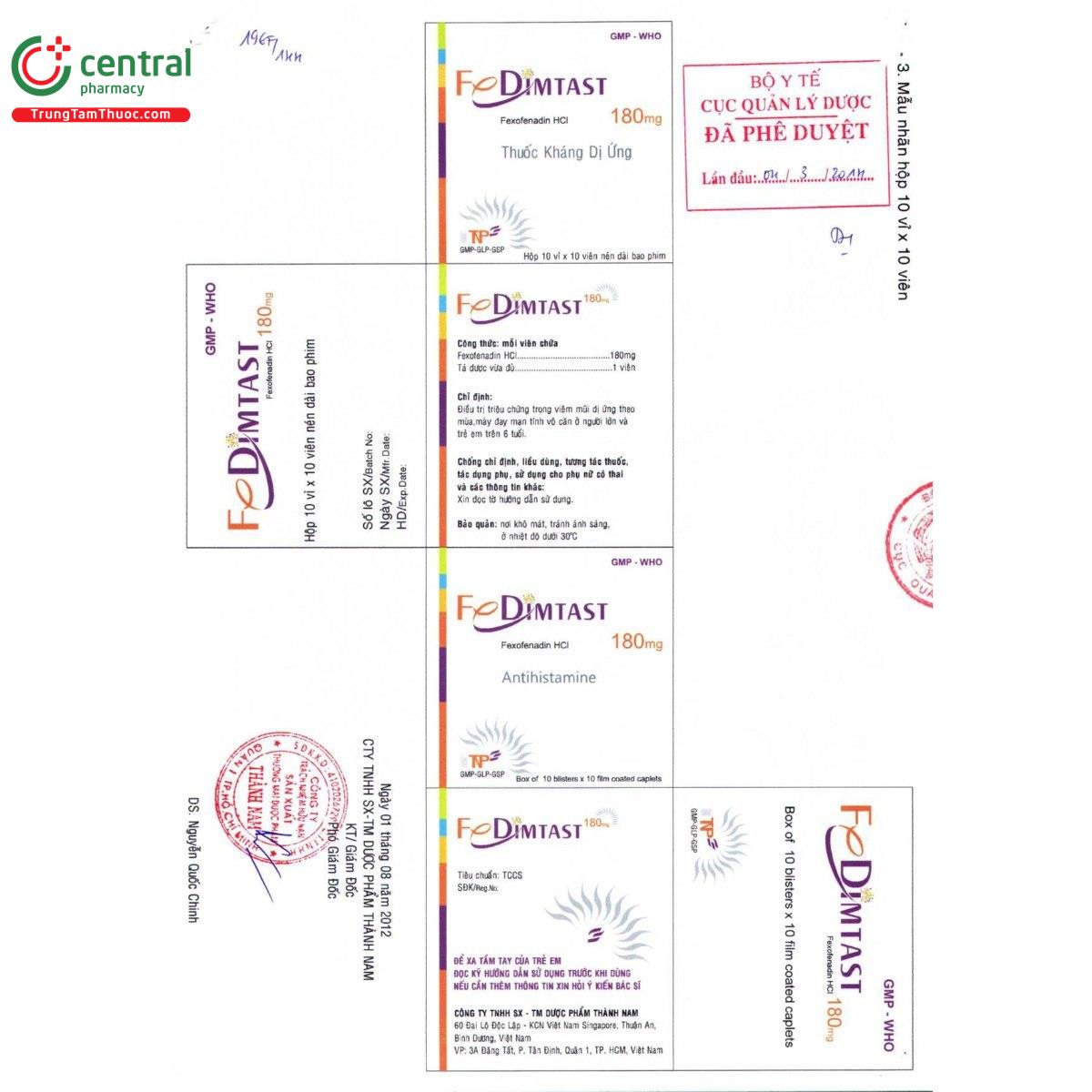 thuoc fedimtast 180mg 6 I3446 thuoc fedimtast 180mg 6 I3446