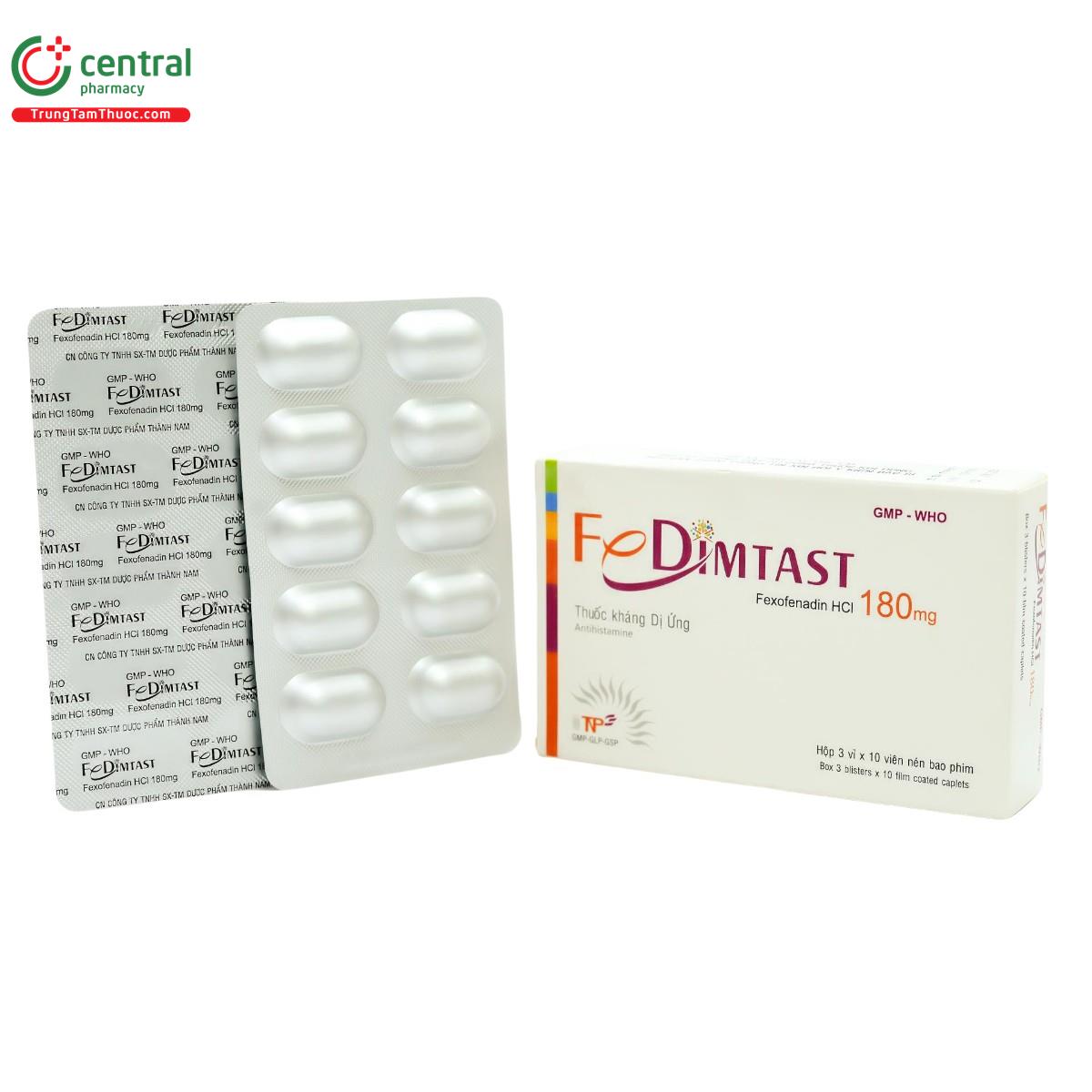 thuoc fedimtast 180mg A0301 thuoc fedimtast 180mg A0301