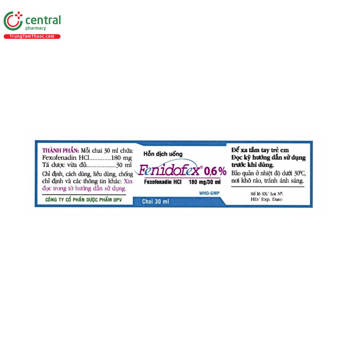 thuoc fenidofex 0 6 5 B0421 thuoc fenidofex 0 6 5 B0421