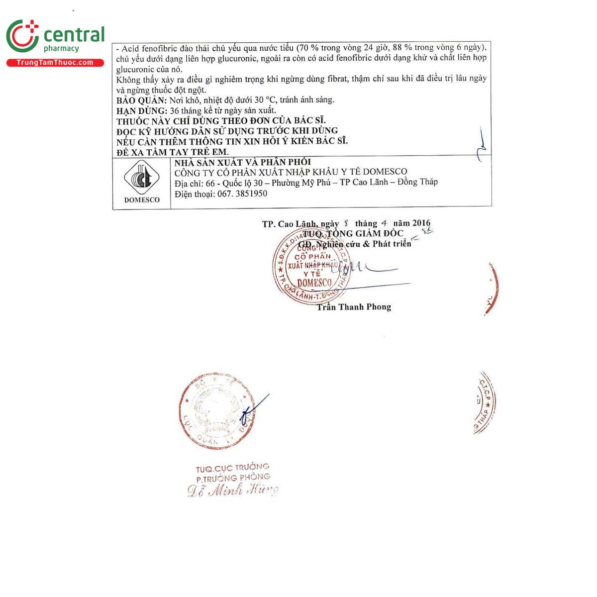 thuoc fenofibrat 200mg domesco 11 R7415 thuoc fenofibrat 200mg domesco 11 R7415