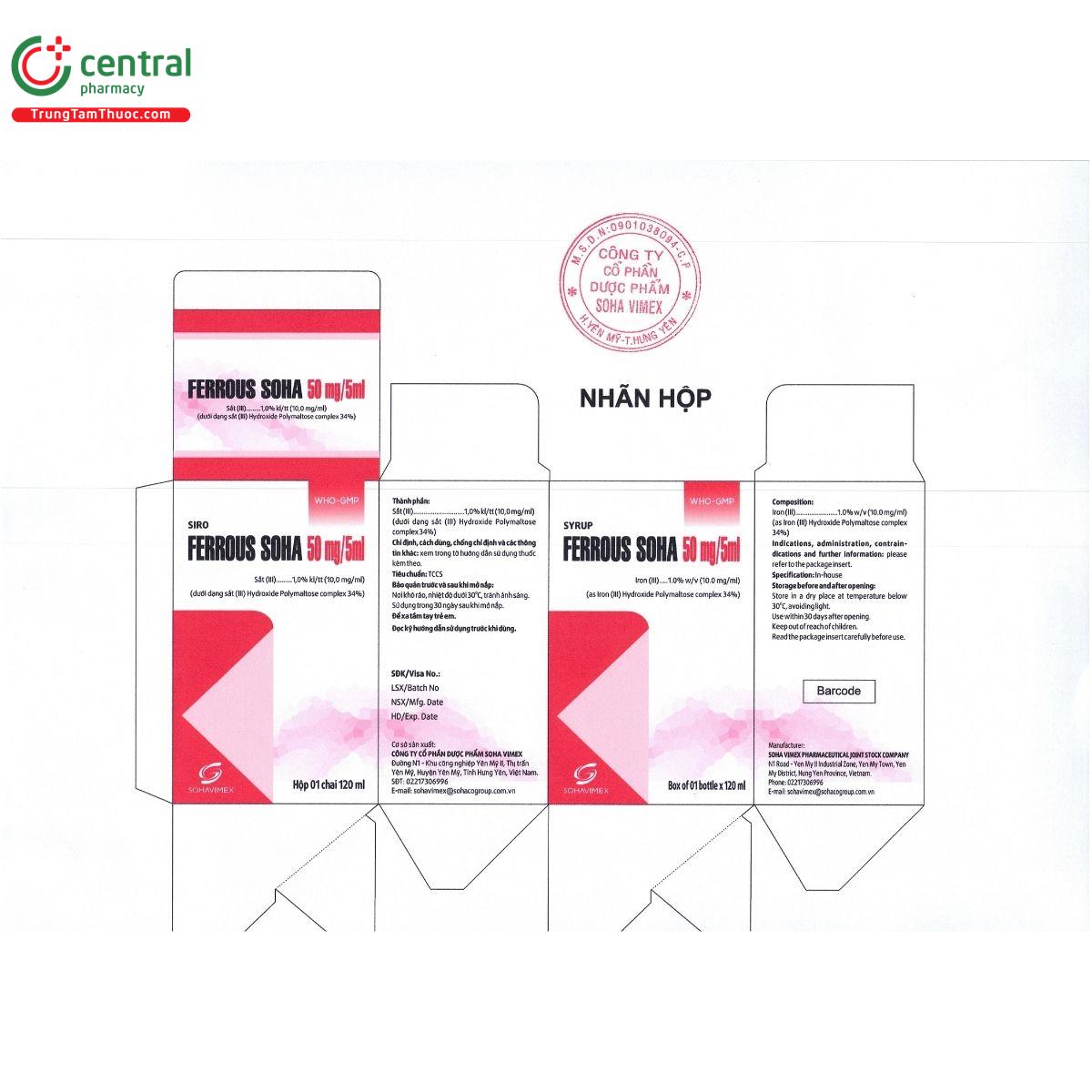 thuoc ferrous soha 50mg 5ml 6 U8476