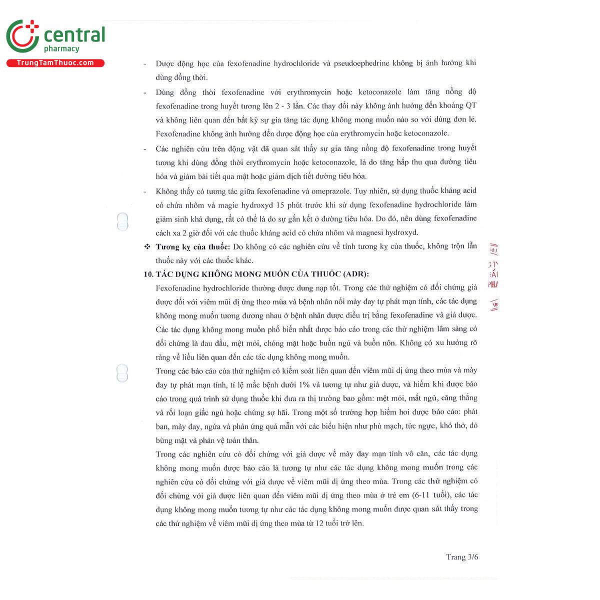 thuoc fexofenadin sp 60 5 Q6124