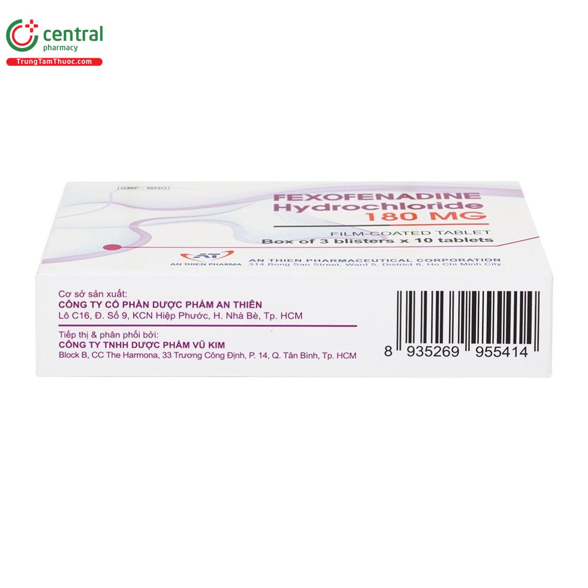 thuoc fexofenadine hydrochloride 180mg an thien 4 S7676 thuoc fexofenadine hydrochloride 180mg an thien 4 S7676