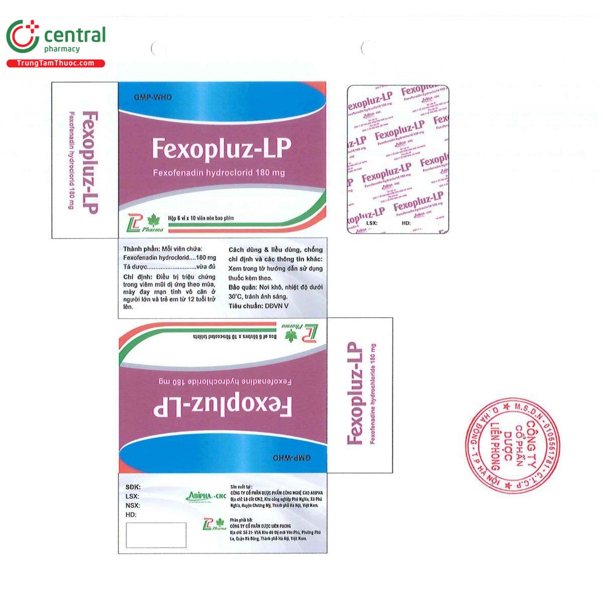 thuoc fexopluz lp 180mg 5 B0368 thuoc fexopluz lp 180mg 5 B0368