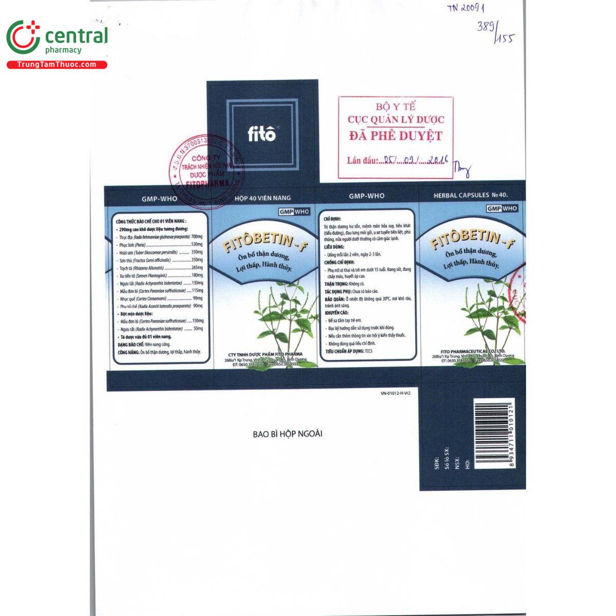 thuoc fitobetin f 2 D1846 thuoc fitobetin f 2 D1846