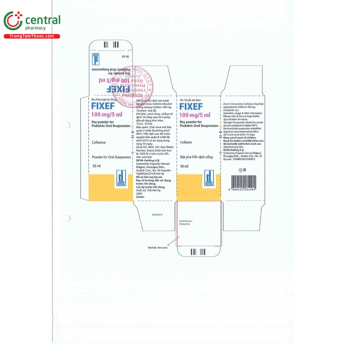 thuoc fixef 100mg 5ml 3 T7826
