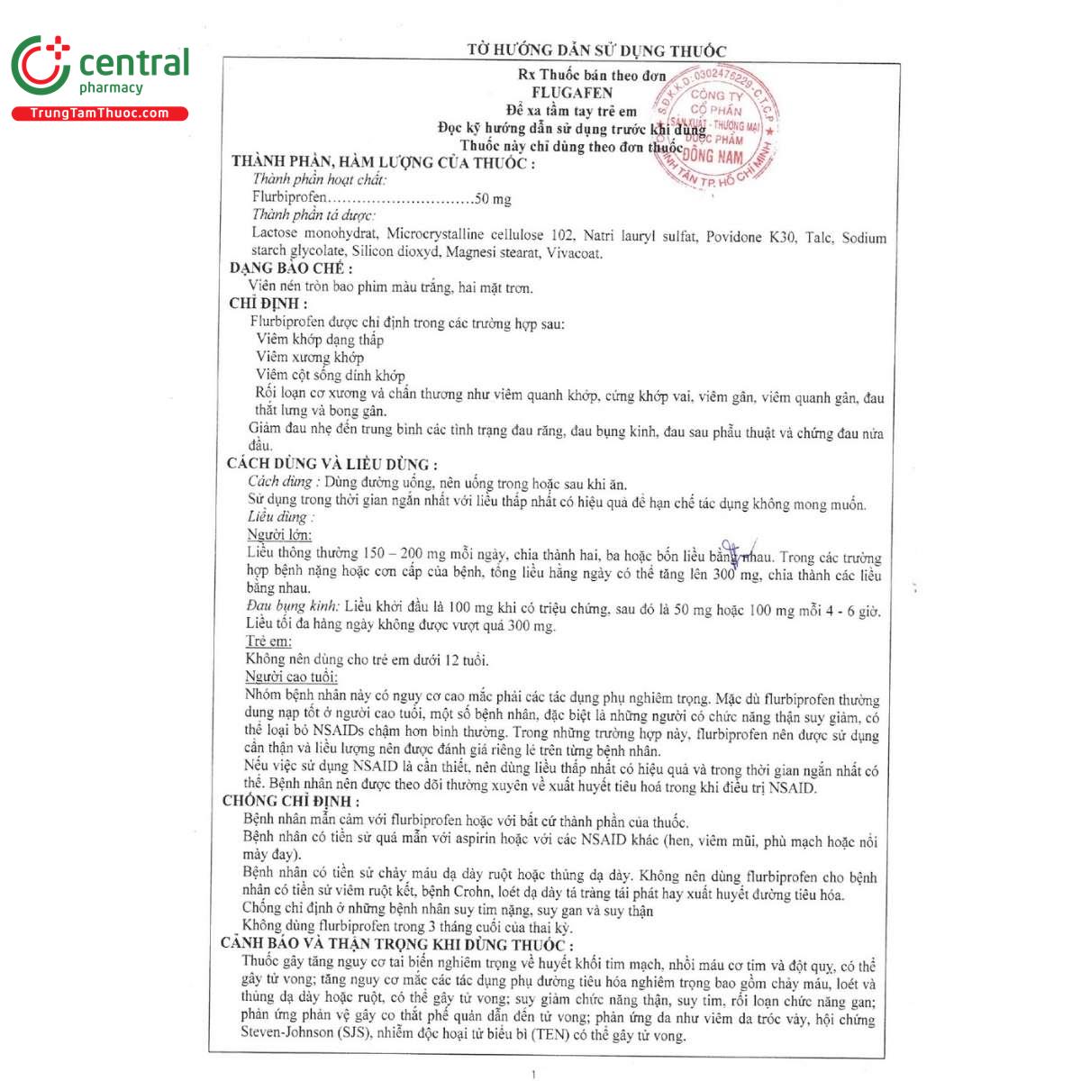 thuoc flugafen 50mg 9 O5215 thuoc flugafen 50mg 9 O5215
