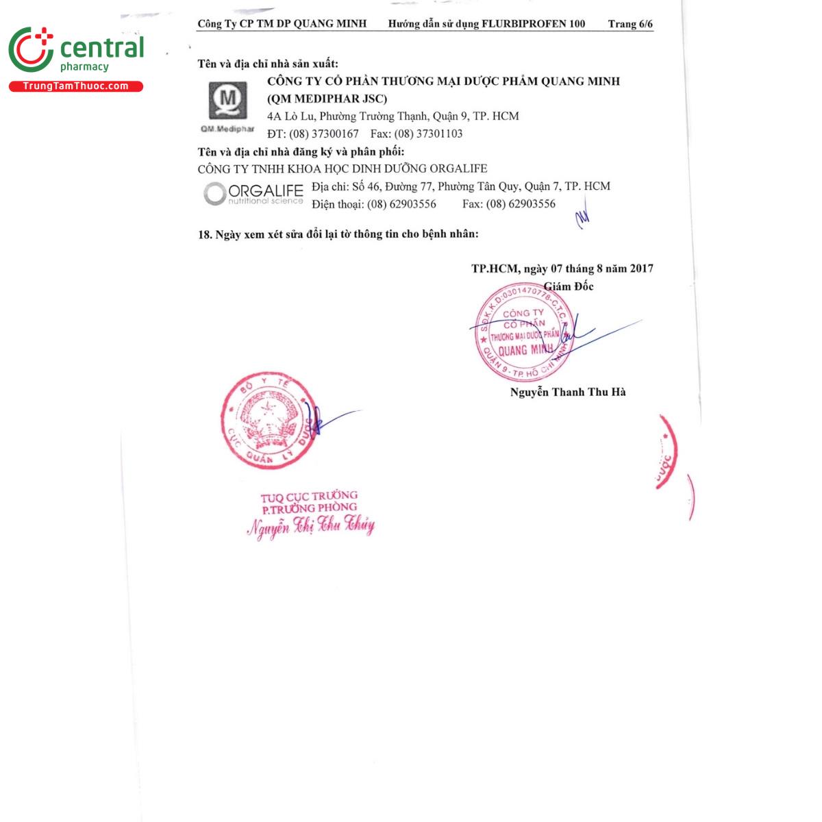thuoc flurbiprofen 100mg qm mediphar 15 F2626 thuoc flurbiprofen 100mg qm mediphar 15 F2626