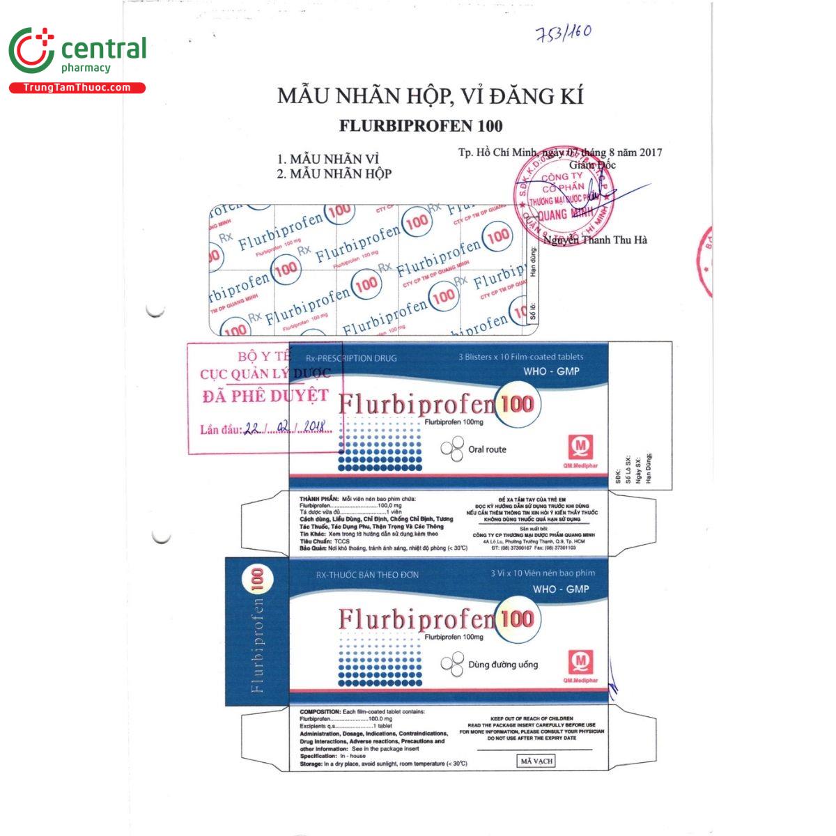 thuoc flurbiprofen 100mg qm mediphar 2 Q6285 thuoc flurbiprofen 100mg qm mediphar 2 Q6285