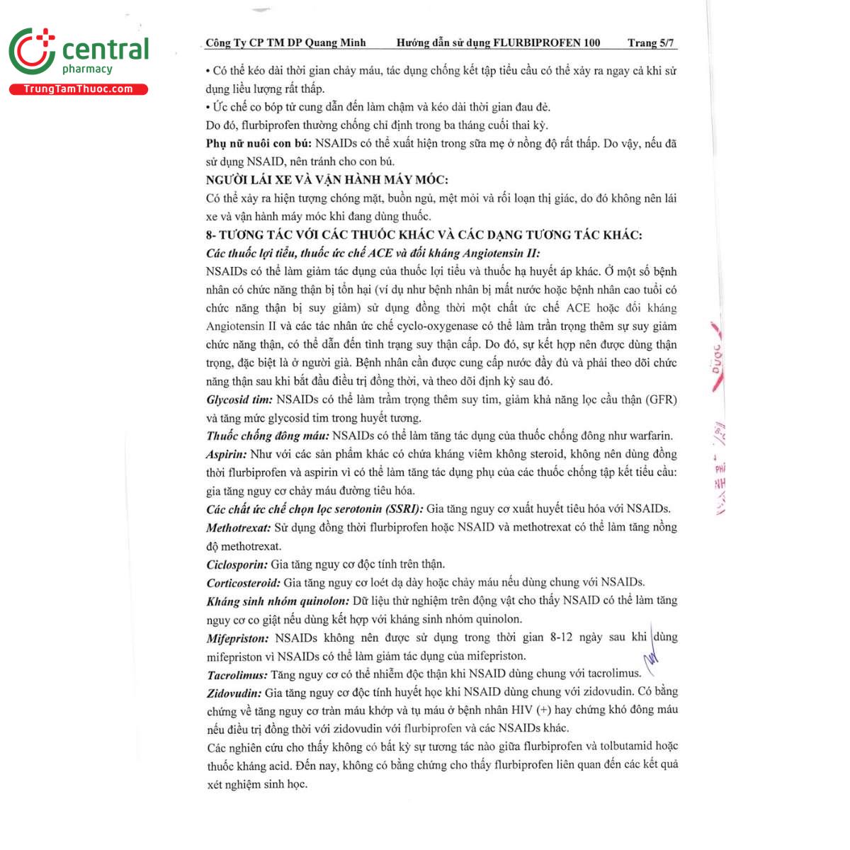 thuoc flurbiprofen 100mg qm mediphar 7 I3458 thuoc flurbiprofen 100mg qm mediphar 7 I3458
