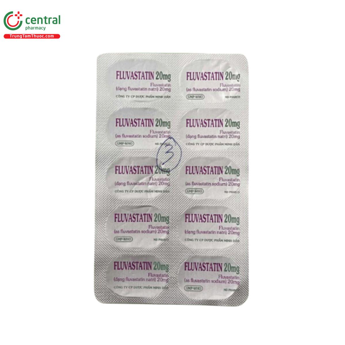 thuoc fluvastatin 20 mg minh dan 5 D1314 thuoc fluvastatin 20 mg minh dan 5 D1314