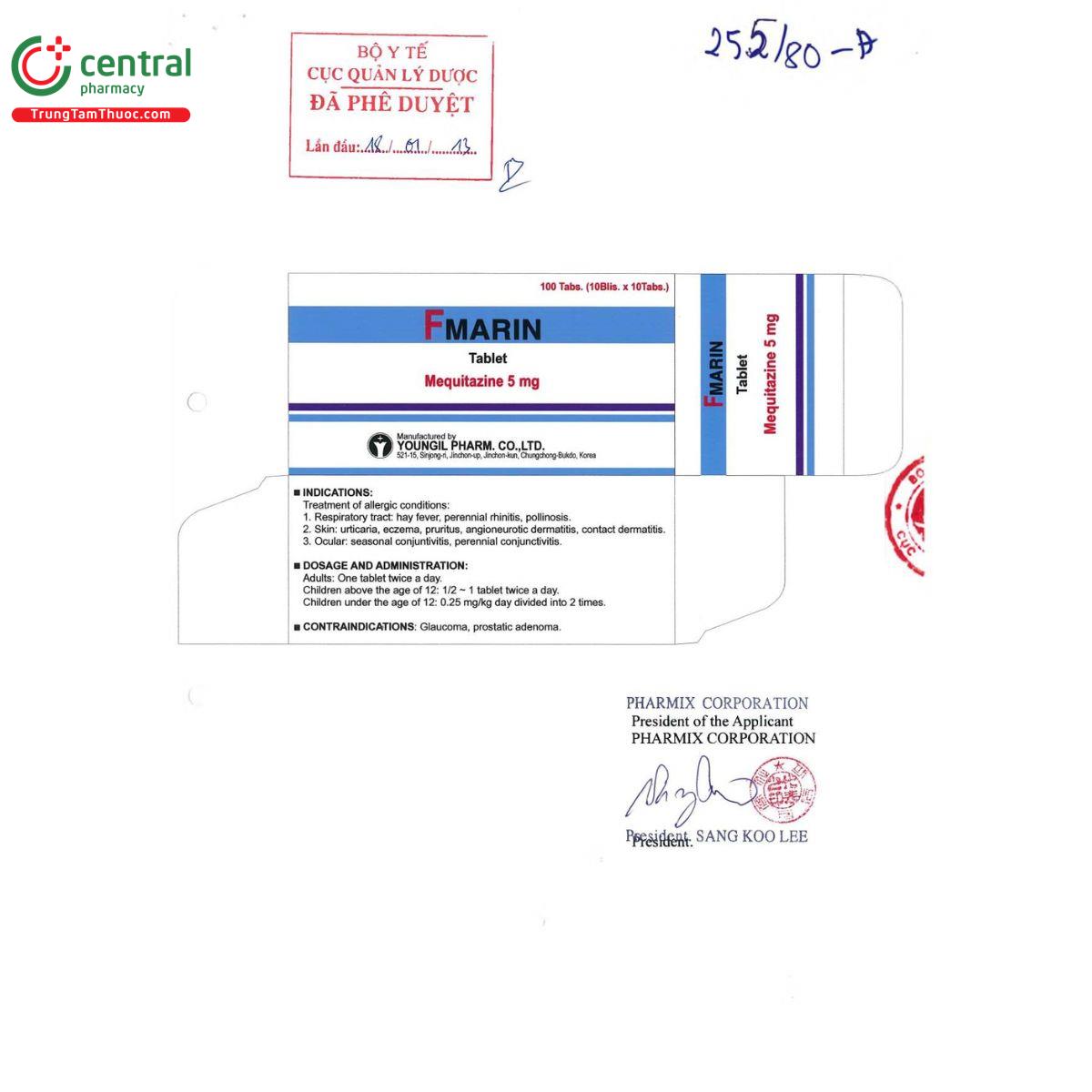 thuoc fmarin tablet 2 B0604 thuoc fmarin tablet 2 B0604
