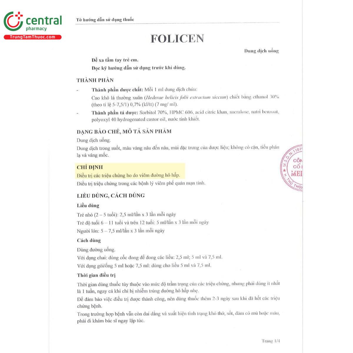 thuoc folicen 07 18 M5263 thuoc folicen 07 18 M5263