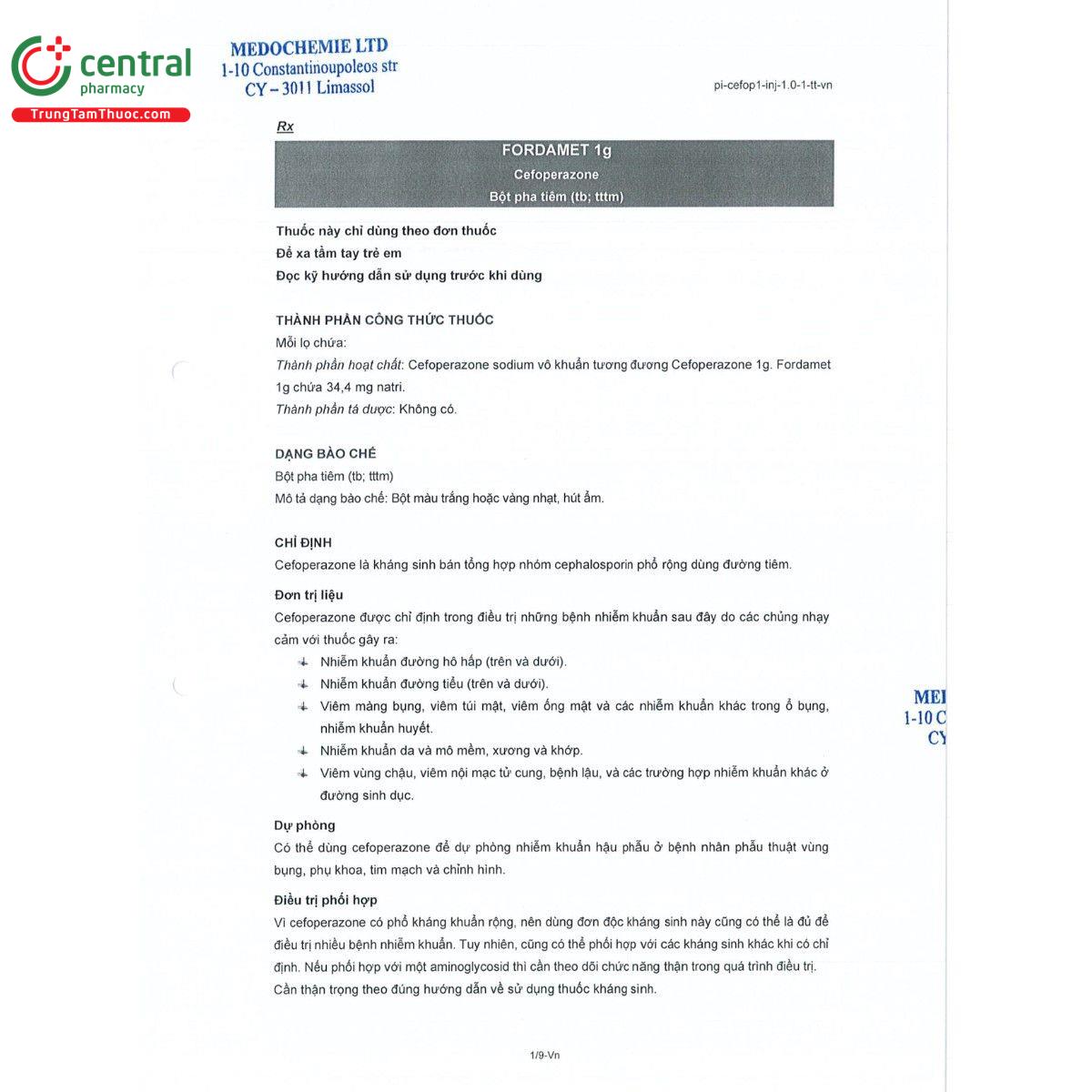 thuoc fordamet 1g 4 B0701