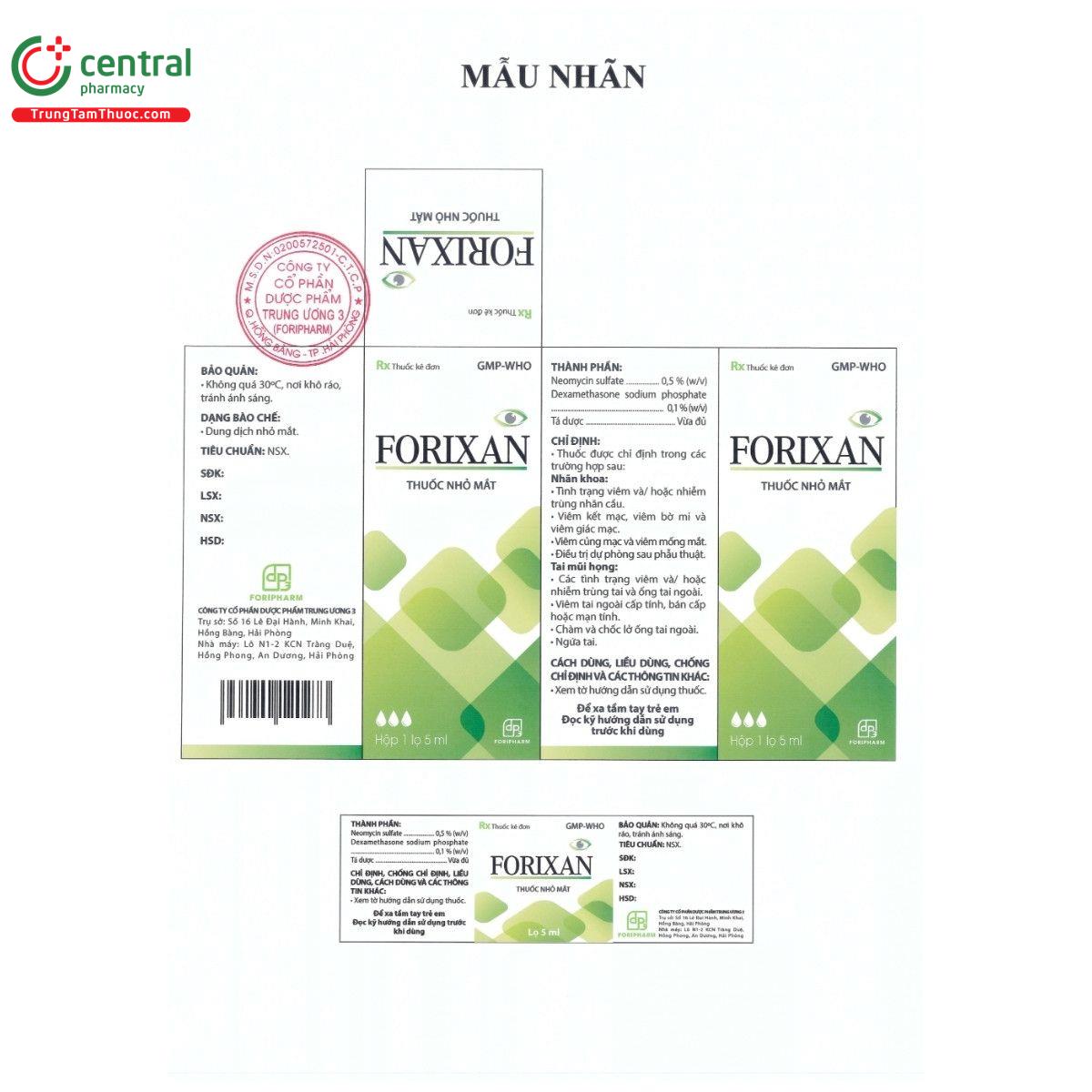 thuoc forixan 1 U8318 thuoc forixan 1 U8318