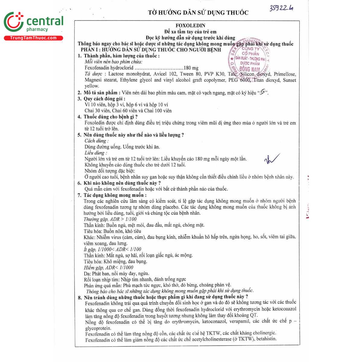 thuoc foxoledin 180mg 8 Q6063 thuoc foxoledin 180mg 8 Q6063