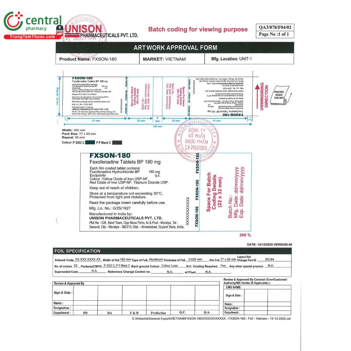 thuoc fxson 180mg 2 B0147 thuoc fxson 180mg 2 B0147