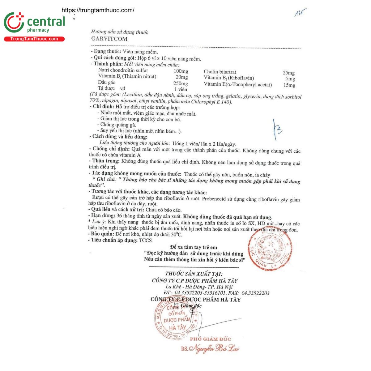 thuoc garvitcom 6 K4754 thuoc garvitcom 6 K4754