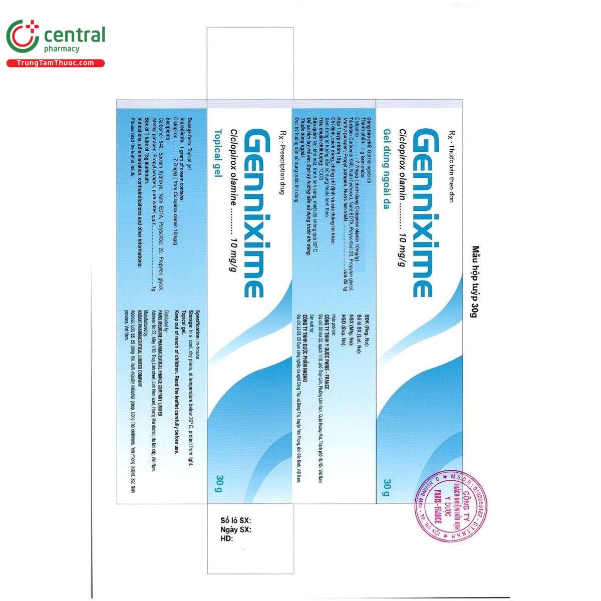 thuoc genixime 10mg g 5 A0634 thuoc genixime 10mg g 5 A0634