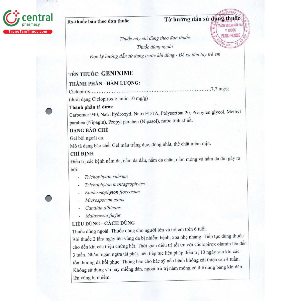 thuoc genixime 10mg g 7 N5018 thuoc genixime 10mg g 7 N5018