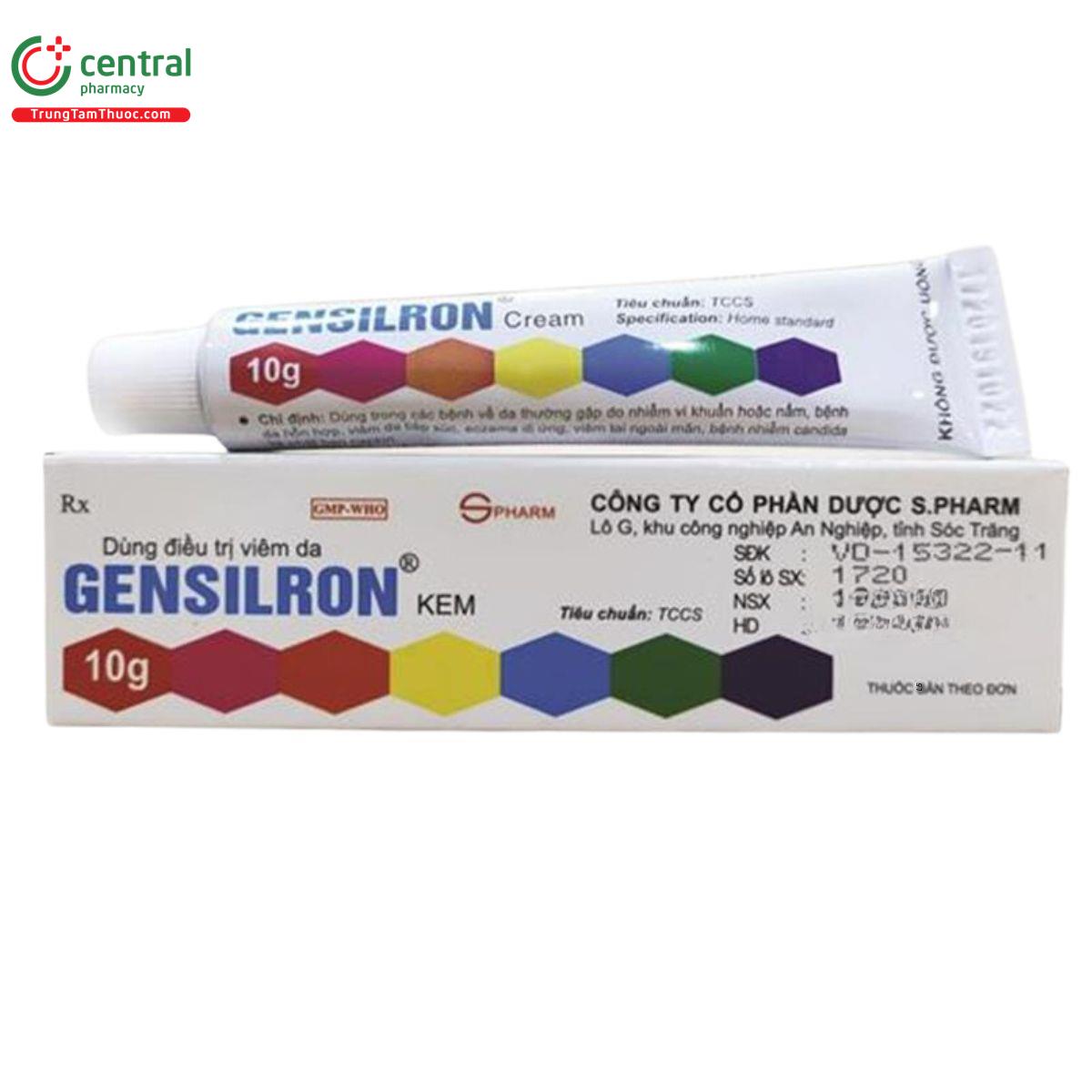 thuoc gensilron kem 10g 8 D1800