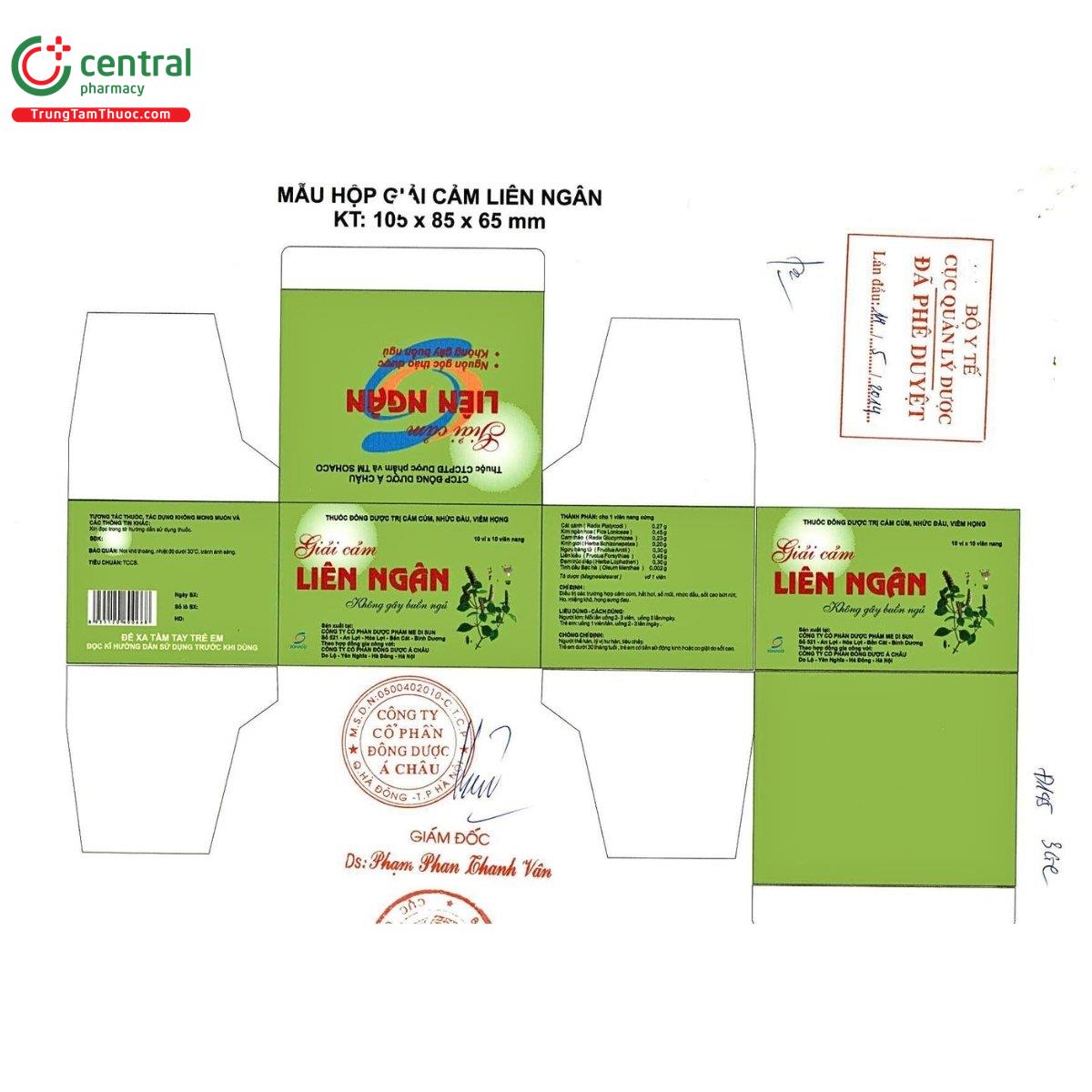 thuoc giai cam lien ngan 4 D1360 thuoc giai cam lien ngan 4 D1360