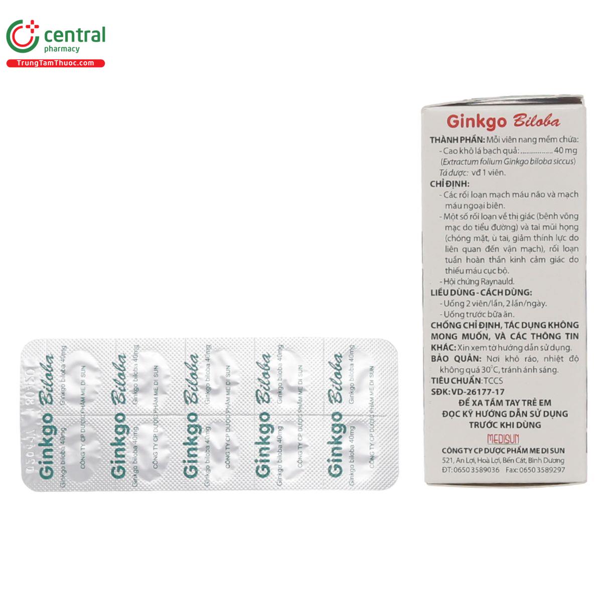 thuoc ginkgo biloba 40mg medisun 5 Q6554