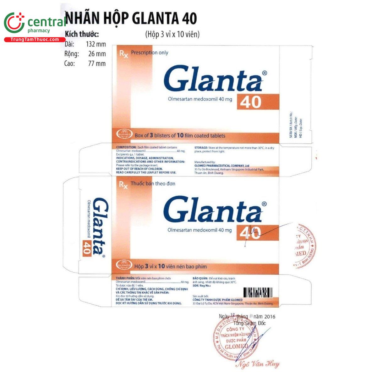 thuoc glanta 40 3 K4750 thuoc glanta 40 3 K4750
