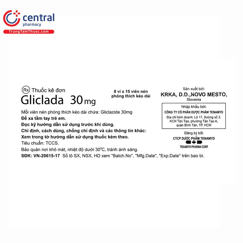thuoc gliclada 30 mg 10 B0432