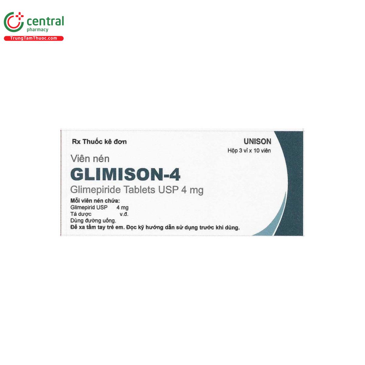 thuoc glimison 4mg 1 M5131 thuoc glimison 4mg 1 M5131