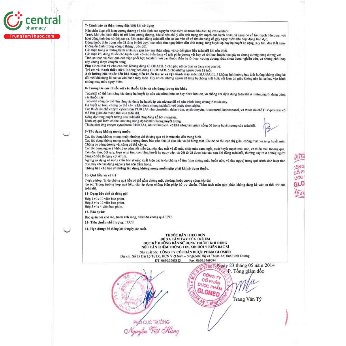 thuoc glodafil 5 9 C0506 thuoc glodafil 5 9 C0506