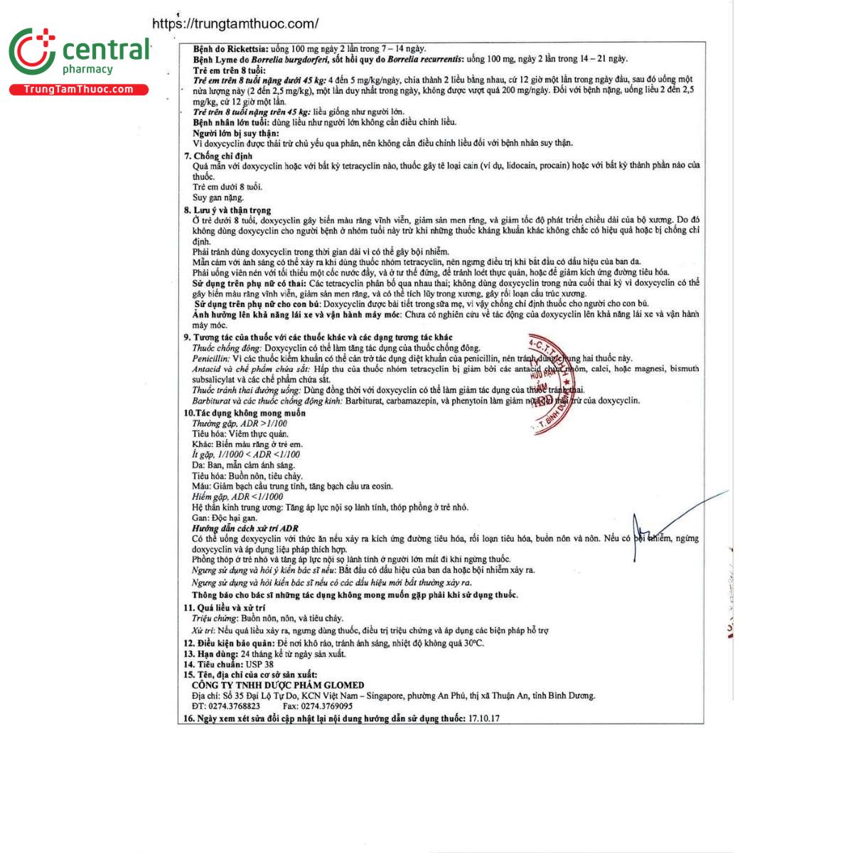 thuoc glodoxcin 100 vien nang cung 5 M4887 thuoc glodoxcin 100 vien nang cung 5 M4887