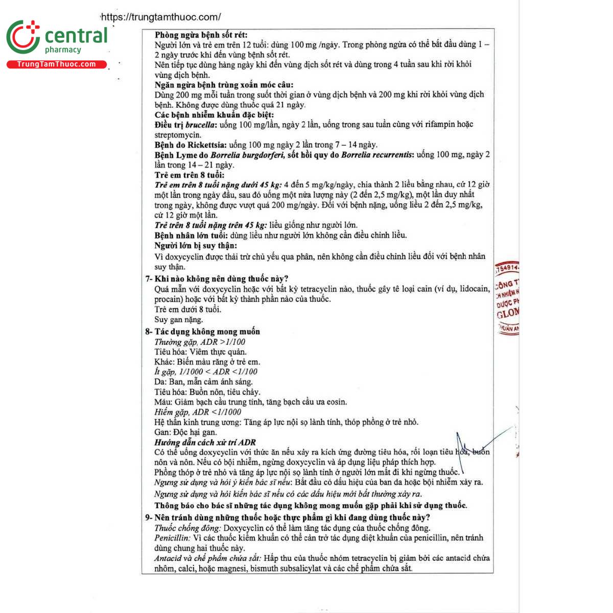 thuoc glodoxcin 100 vien nang cung 7 H2818 thuoc glodoxcin 100 vien nang cung 7 H2818