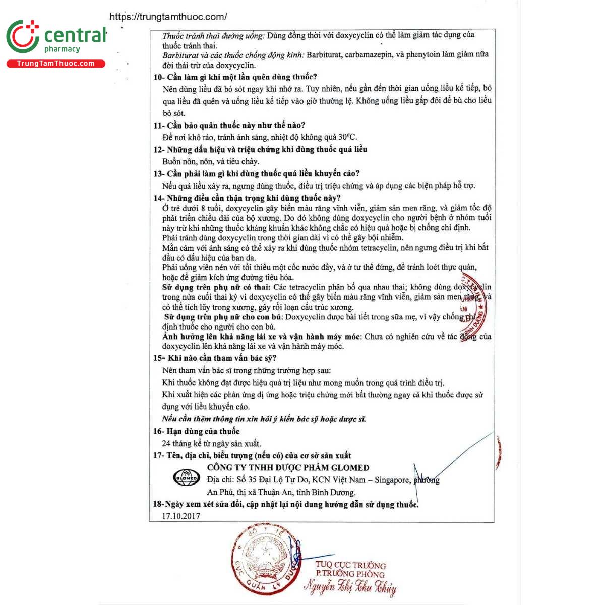 thuoc glodoxcin 100 vien nang cung 8 K4007 thuoc glodoxcin 100 vien nang cung 8 K4007
