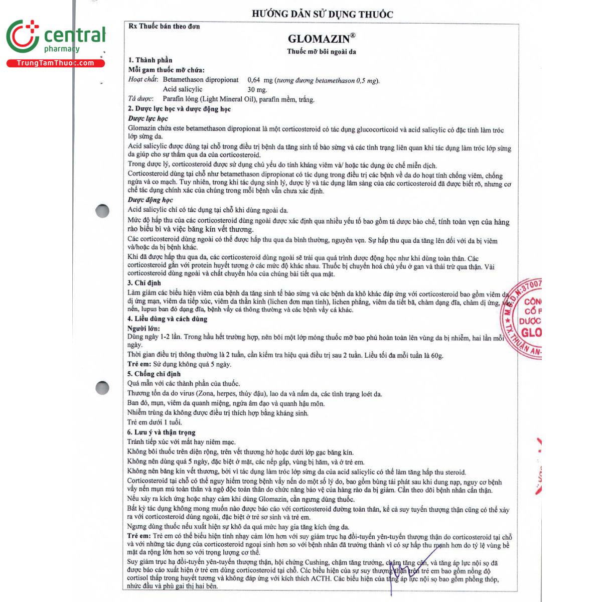 thuoc glomazin 6 L4133 thuoc glomazin 6 L4133